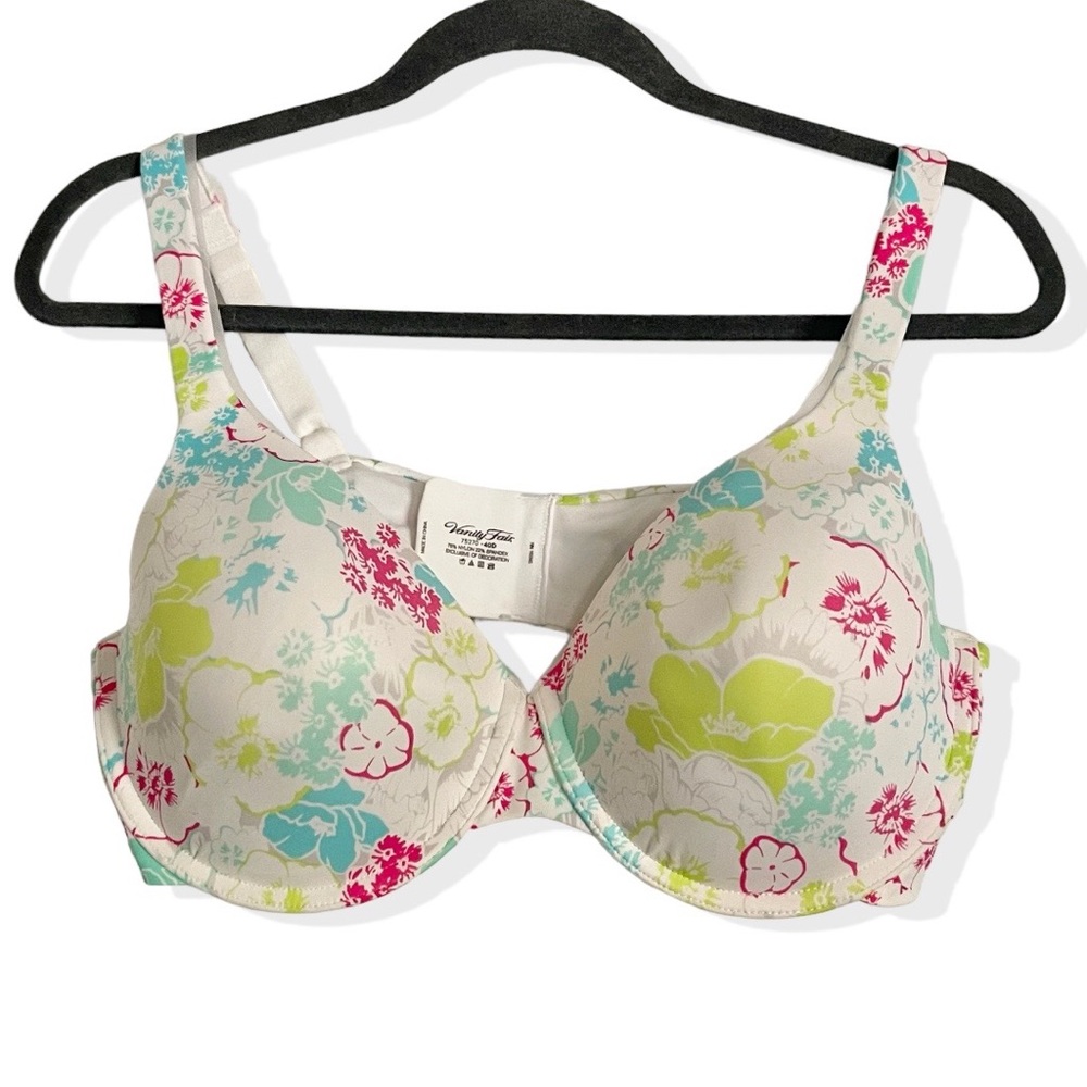 Vanity Fair floral underwire, 40D